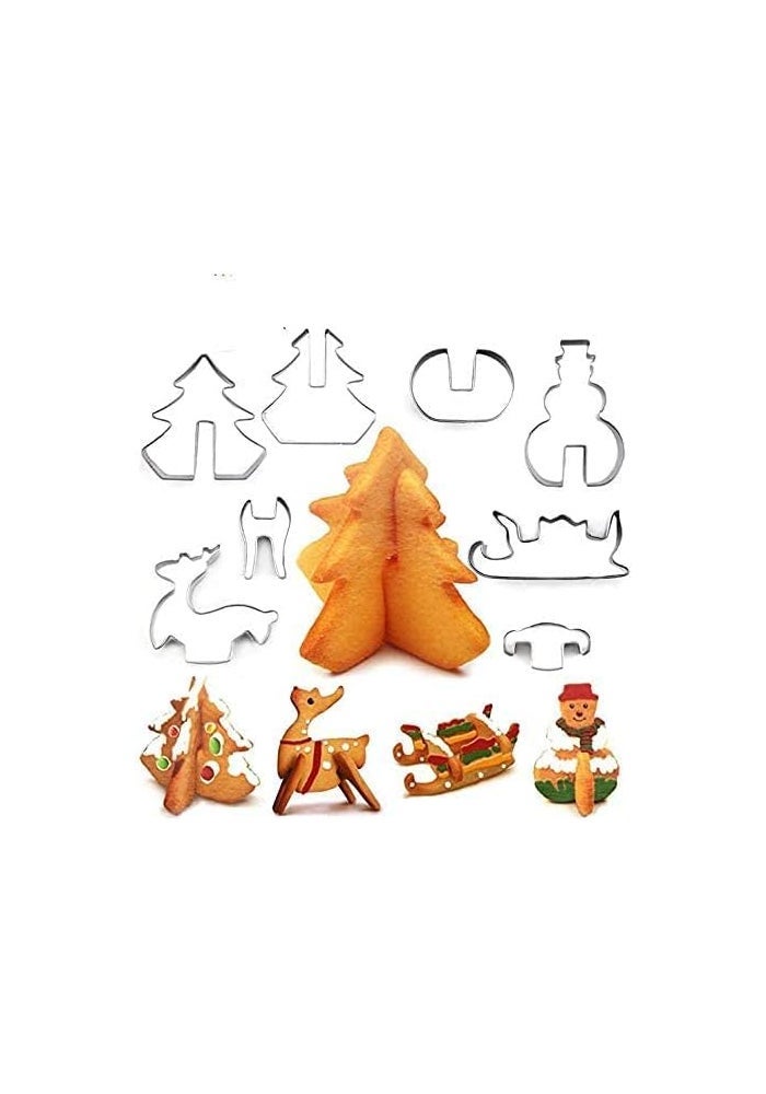 Hovillage 3D Gingerbread House Cookie Cutter Set - Image 3